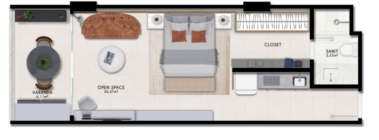 Imagem Apartamento à Venda, 45 m²em Armação - Salvador