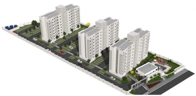 Apartamento com 2 Quartos à Venda, 42 m² em Chácaras São Pedro - Aparecida de Goiânia