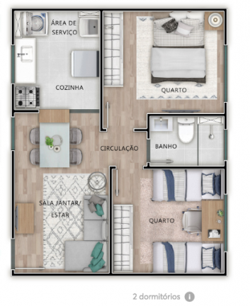 Imagem Apartamento com 2 Quartos à Venda, 40 m² em Vila São Paulo - Mogi das Cruzes