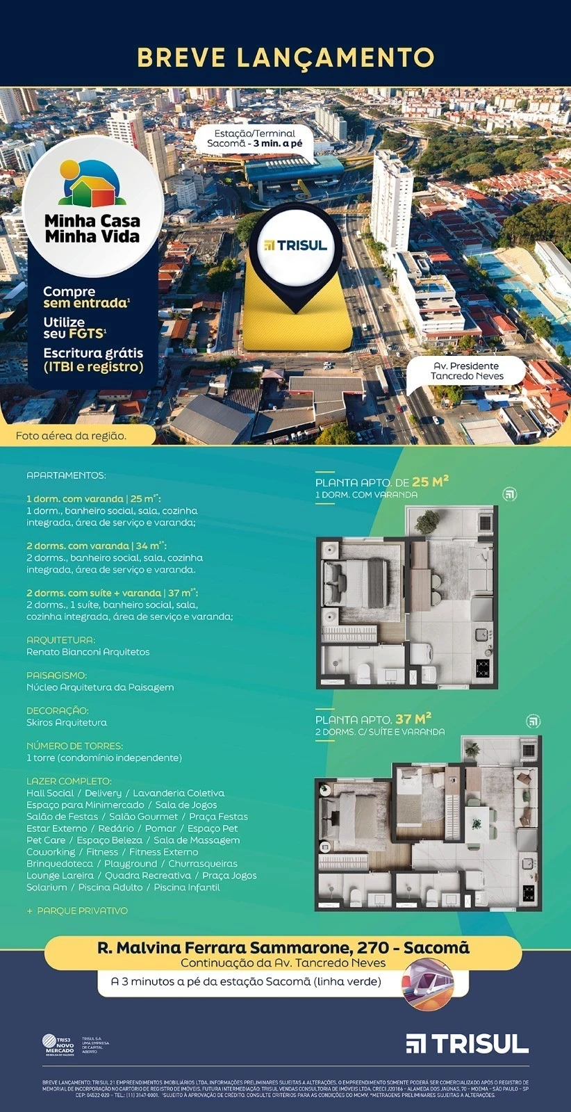 Imagem Apartamento com 2 Quartos à Venda, 37 m² em Vila Dom Pedro I - São Paulo