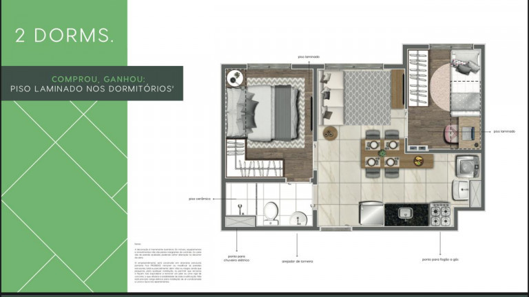 Imagem Apartamento com 2 Quartos à Venda, 40 m² em Vila Pirituba - São Paulo