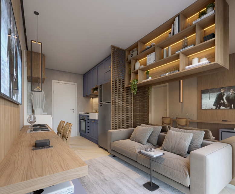 Apartamento com 1 Quarto à Venda ou Temporada, 27 m²em Vila Congonhas - São Paulo