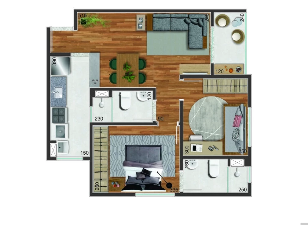 Imagem Apartamento com 2 Quartos à Venda, 50 m² em Maria Paula - São Gonçalo