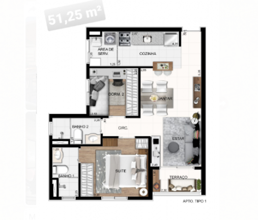 Imagem Apartamento com 2 Quartos à Venda, 51 m² em Vila Galvão - Guarulhos