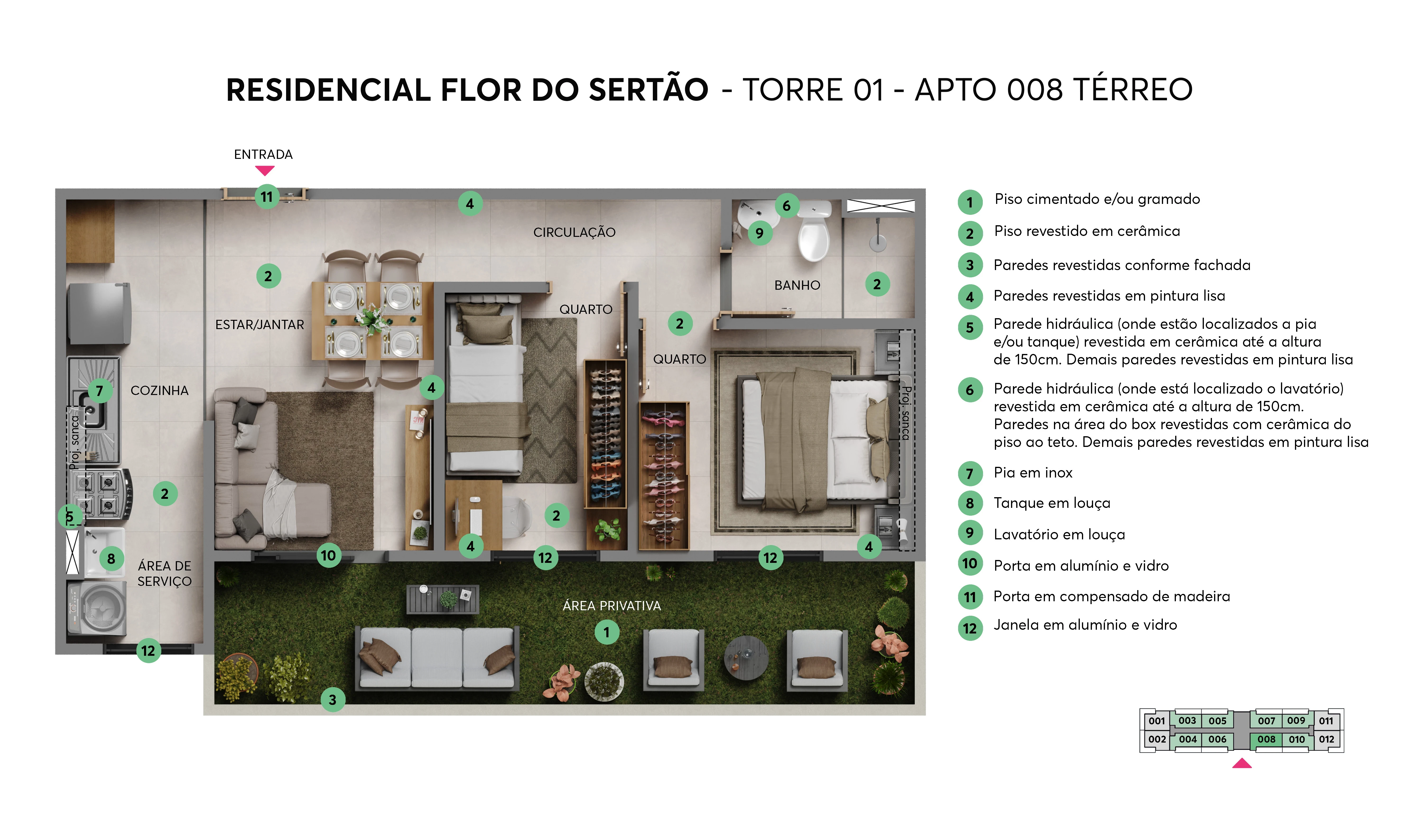 Imagem Apartamento com 2 Quartos à Venda, 40 m² em Jacarecanga - Fortaleza