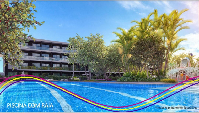 Flat com 1 Quarto à Venda,  em Praia de Muro Alto - Ipojuca