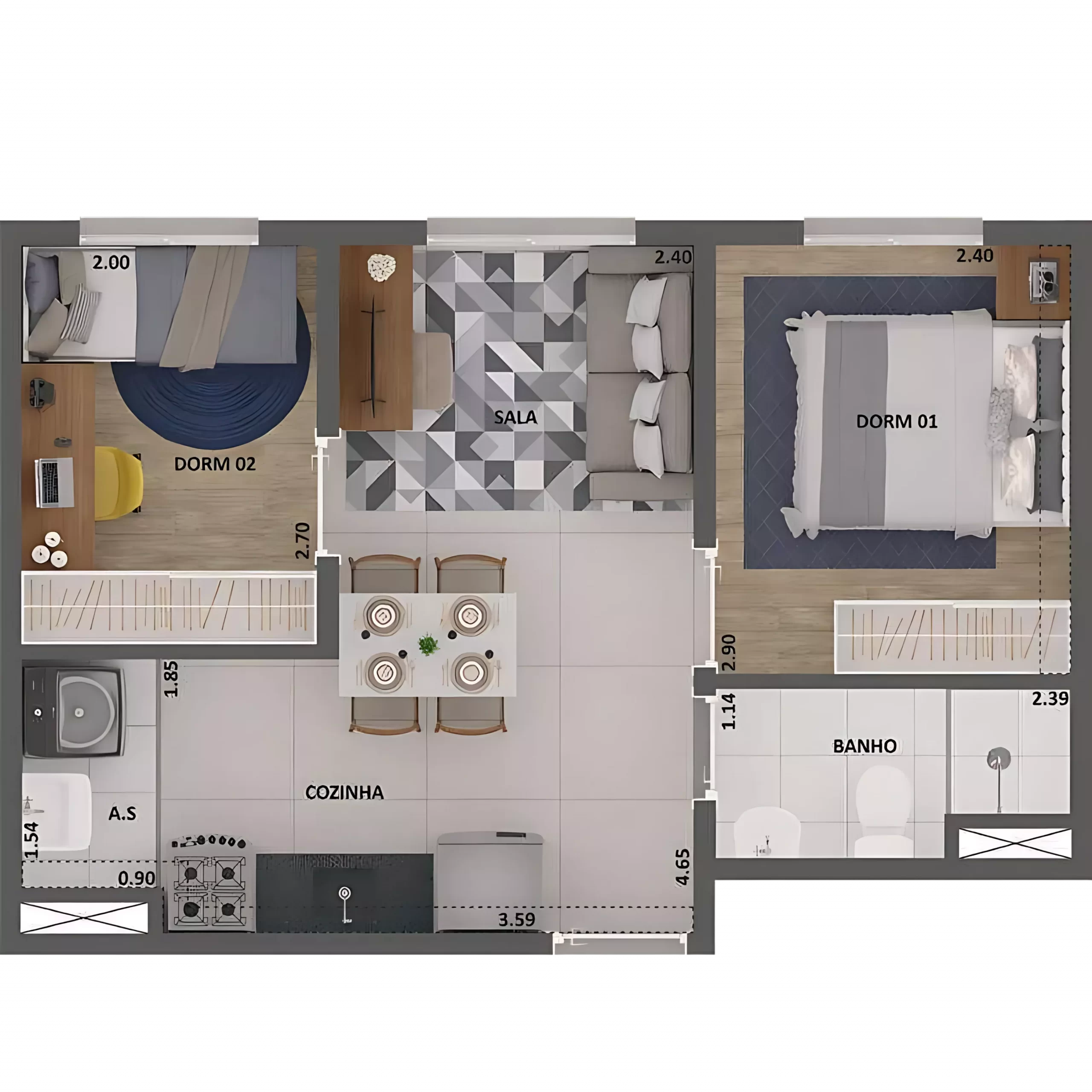 Imagem Apartamento com 2 Quartos à Venda, 34 m² em CAMPO LIMPO - SÃO PAULO
