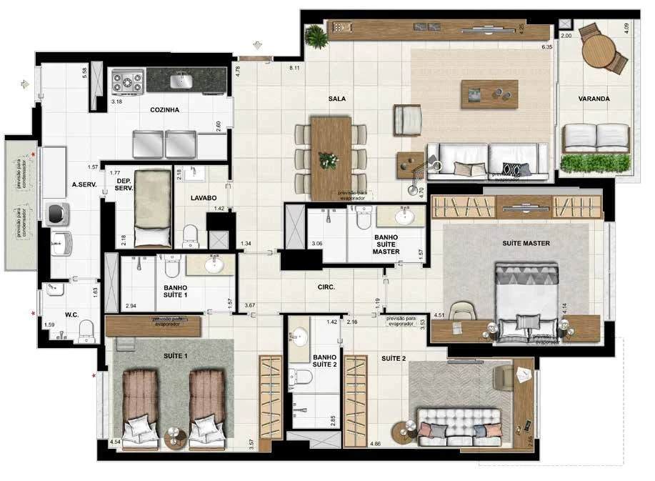 Foto do imóvel: Apartamento com 3 Quartos à Venda, 148 m² em Flamengo - Rio de Janeiro