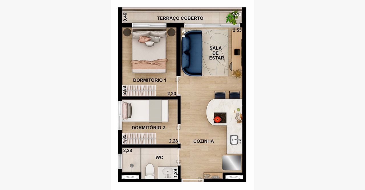 Imagem Apartamento com 2 Quartos à Venda, 36 m²em Vila Congonhas - São Paulo