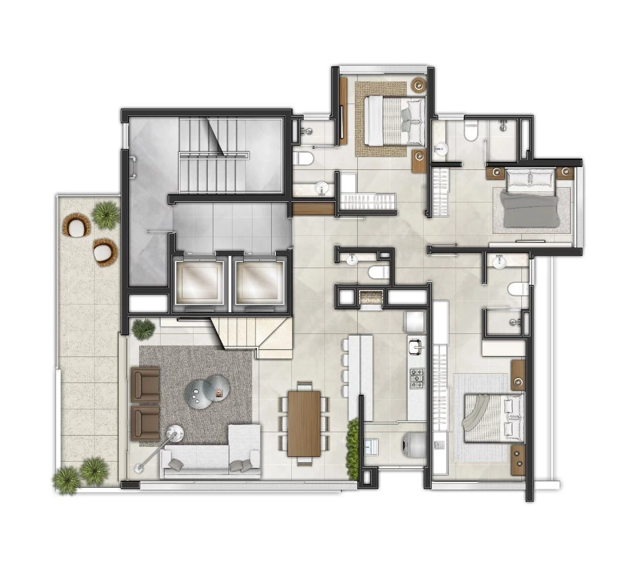 Imagem Cobertura com 3 Quartos à Venda, 276 m² em Torres - Torres