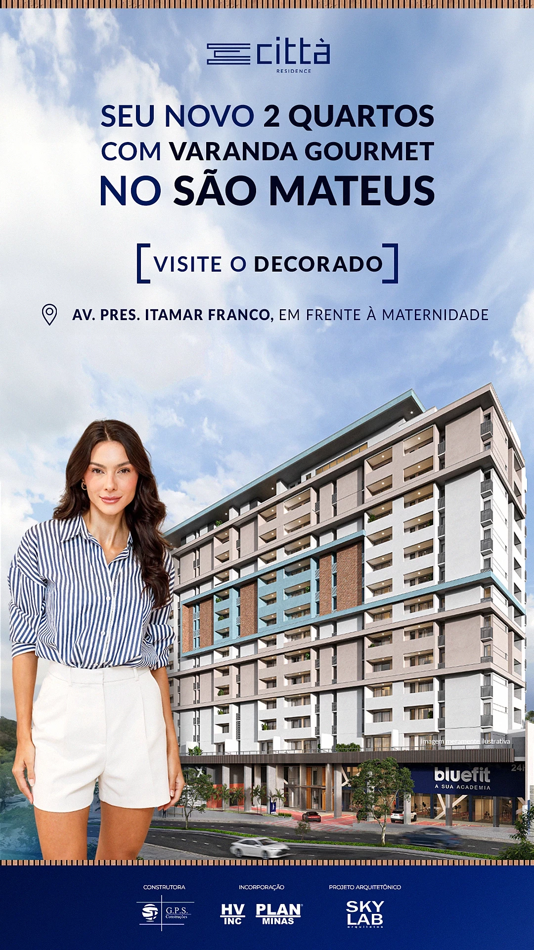 Imagem Apartamento com 2 Quartos à Venda, 54 m² em São Mateus - Juiz de Fora