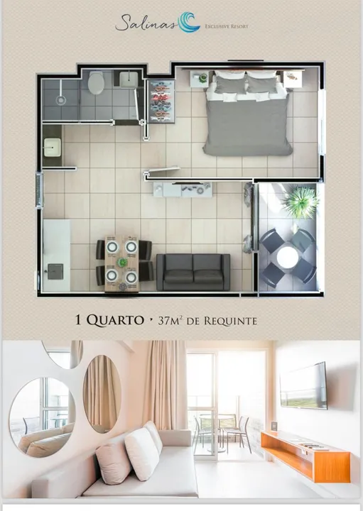 Imagem Apartamento com 1 Quarto à Venda, 37 m²em ATALAIA - Salinópolis