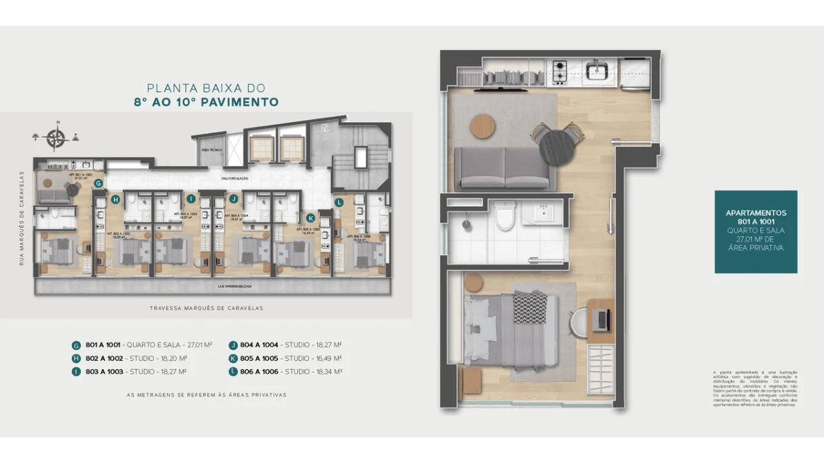 Imagem Apartamento com 1 Quarto à Venda, 22 m²em Barra - Salvador