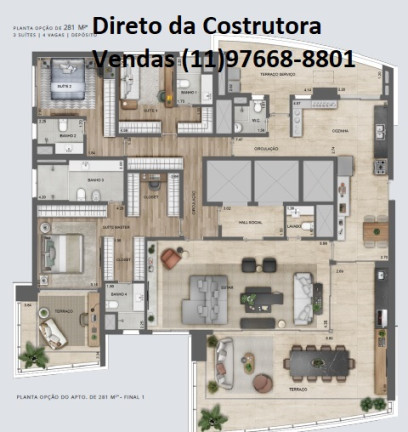 Imagem Apartamento com 4 Quartos à Venda, 281 m² em Paraíso - São Paulo