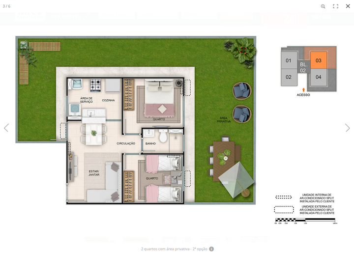 Imagem Apartamento com 2 Quartos à Venda, 39 m² em Planalto - Manaus