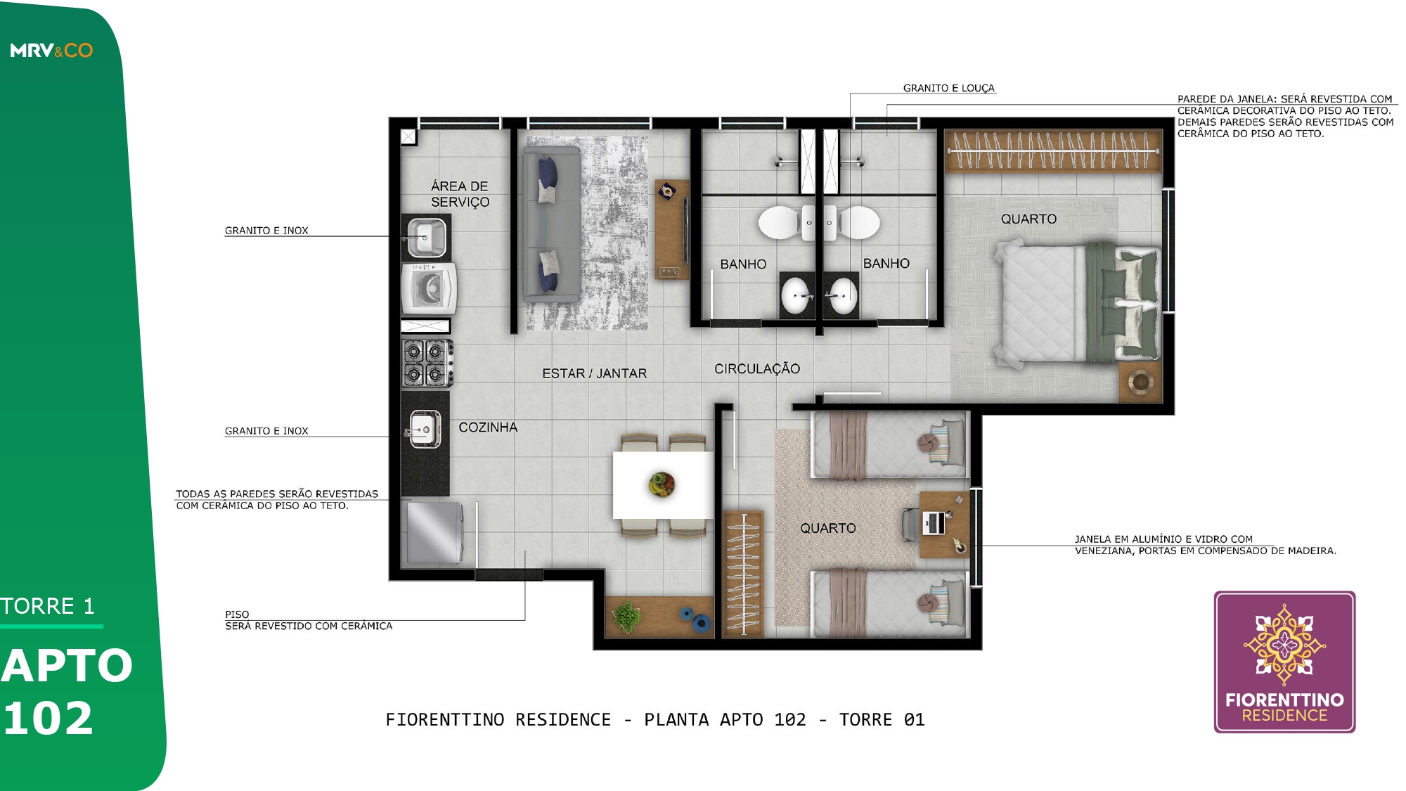 Imagem Apartamento com 2 Quartos à Venda, 48 m² em Chácara Espraiado - Franca