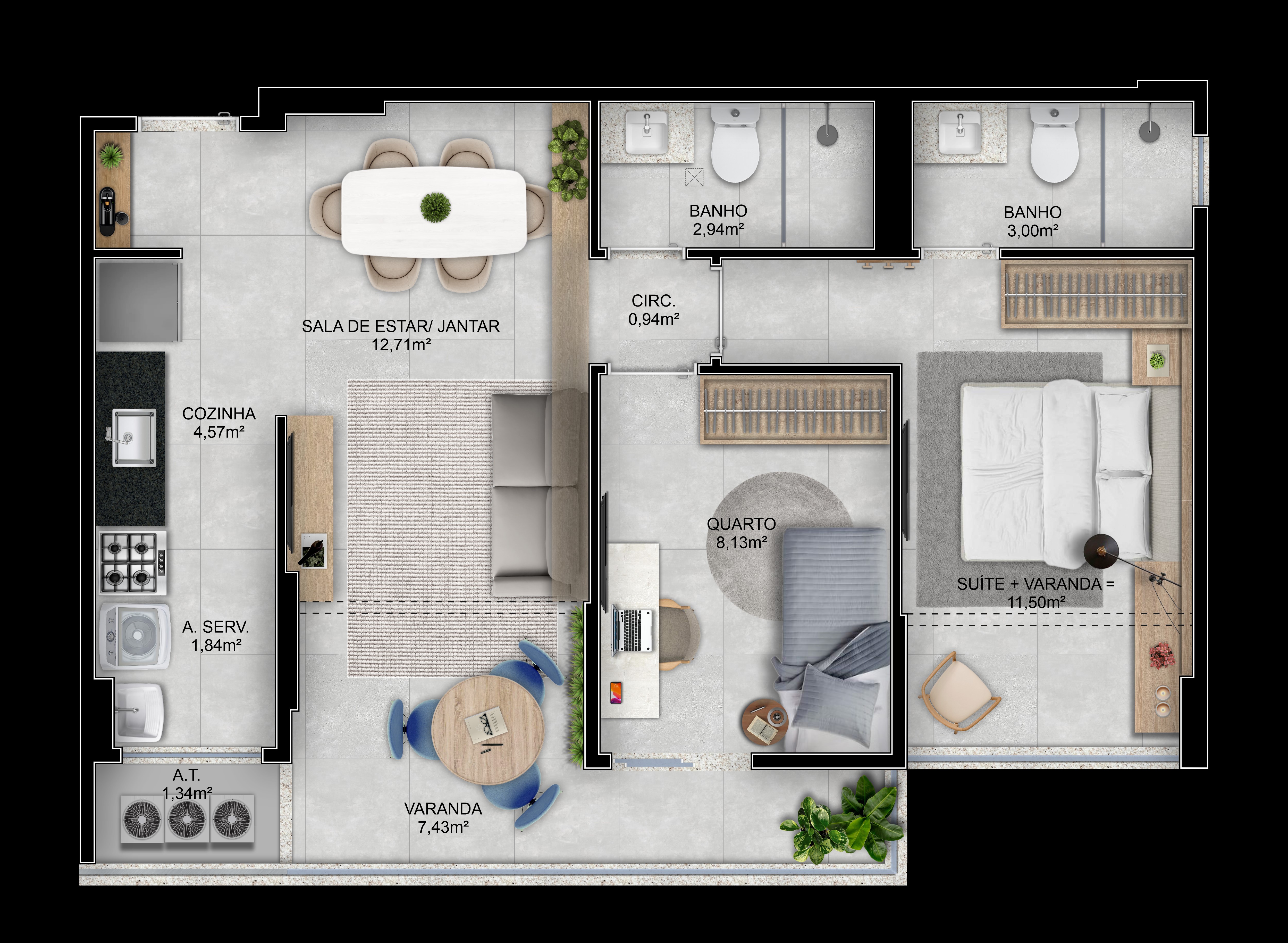 Imagem Apartamento com 1 Quarto à Venda, 32 m² em Praia da Costa - Vila Velha