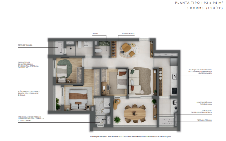 Imagem Apartamento com 1 Quarto à Venda, 71 m² em Higienópolis - São Paulo