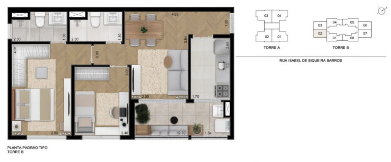 Imagem Apartamento com 2 Quartos à Venda, 60 m² em Jardim Pereira Leite - São Paulo