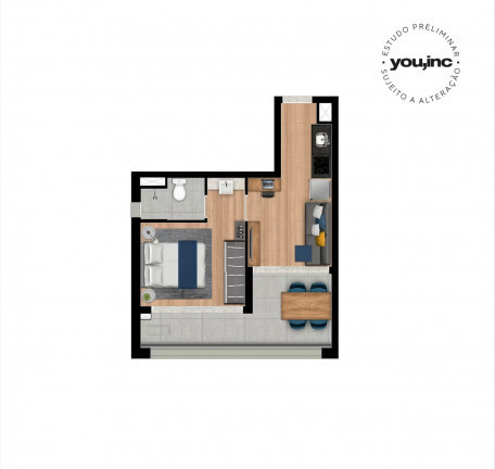 Imagem Apartamento com 1 Quarto à Venda, 36 m² em Consolação - São Paulo