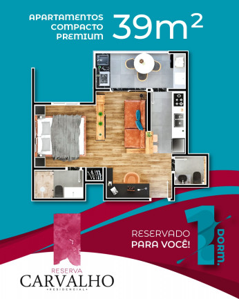 Imagem Apartamento com 2 Quartos à Venda, 55 m² em Vila Carvalho - Sorocaba