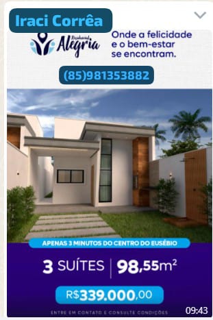 Imagem Casa com 3 Quartos à Venda, 99 m² em Vereda Tropical - Eusébio