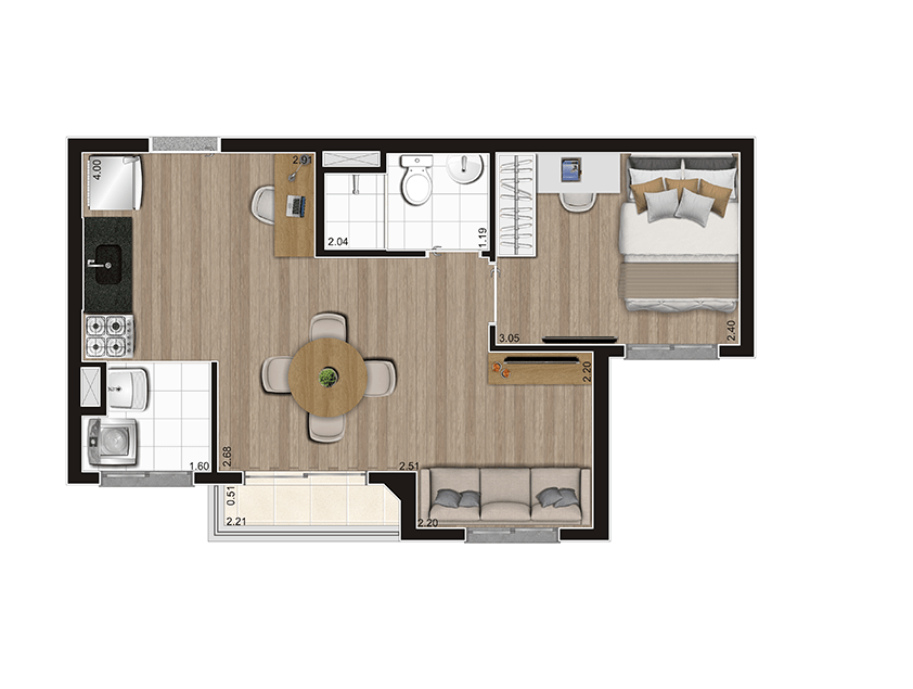 Imagem Apartamento com 2 Quartos à Venda, 36 m²em Vila Leopoldina - São Paulo