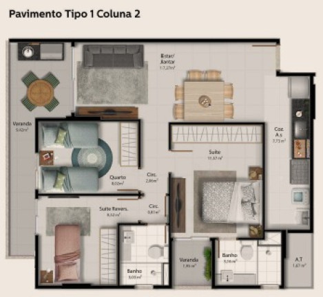 Imagem Apartamento com 3 Quartos à Venda,  em Jardim Camburi - Vitória