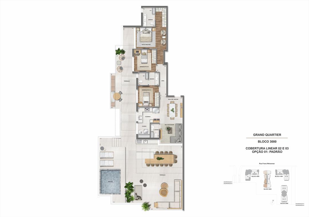 Foto do imóvel: Apartamento com 3 Quartos à Venda, 96 m²em Barra Olímpica - Rio de Janeiro