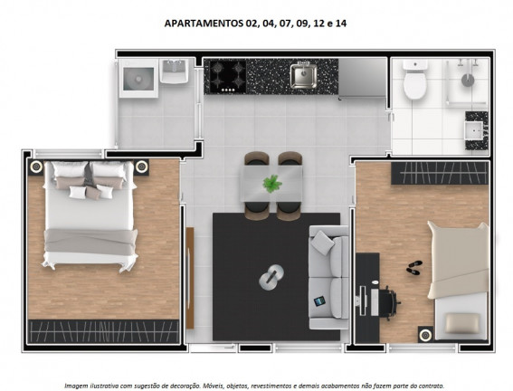 Imagem Apartamento com 2 Quartos à Venda, 38 m² em Vila Santa Teresa (Zona Leste) - São Paulo