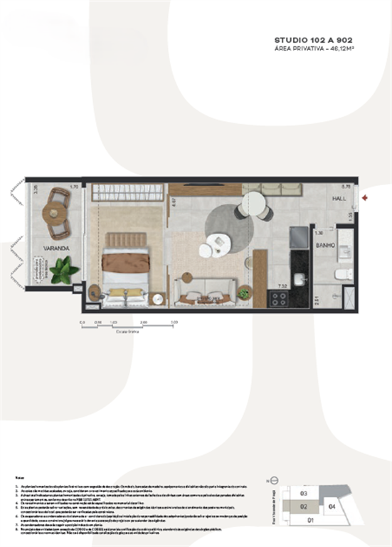 Foto do imóvel: Studio com 1 Quarto à Venda, 68 m² em Ipanema - Rio de Janeiro