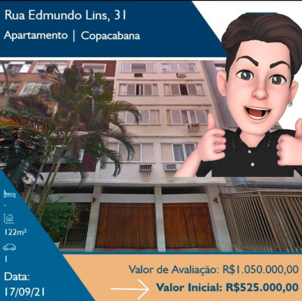 Apartamento com 2 Quartos à Venda, 74 m² em Leblon - Rio de Janeiro