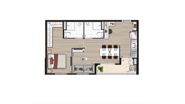Imagem Apartamento com 2 Quartos à Venda ou Temporada, 40 m²em Jardim Arize - São Paulo