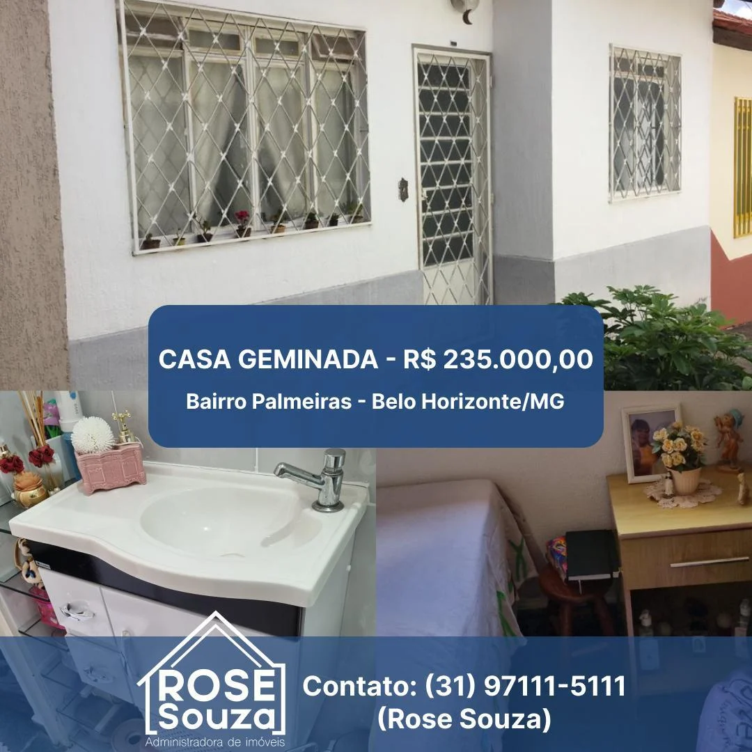 Casa com 2 Quartos à Venda, 34 m²em Palmeiras - Belo Horizonte