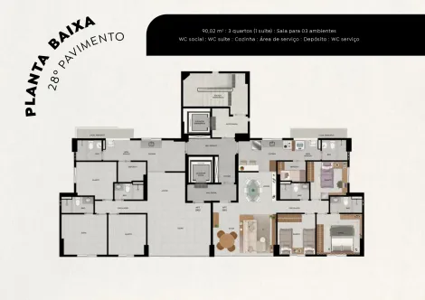 Imagem Apartamento com 3 Quartos à Venda, 90 m²em Boa Viagem - Recife