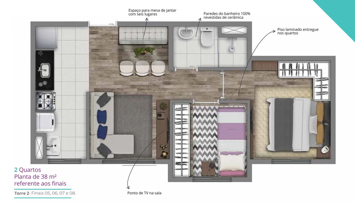 Foto do imóvel: Apartamento com 2 Quartos à Venda, 41 m² em Jardim Santa Emília - São Paulo