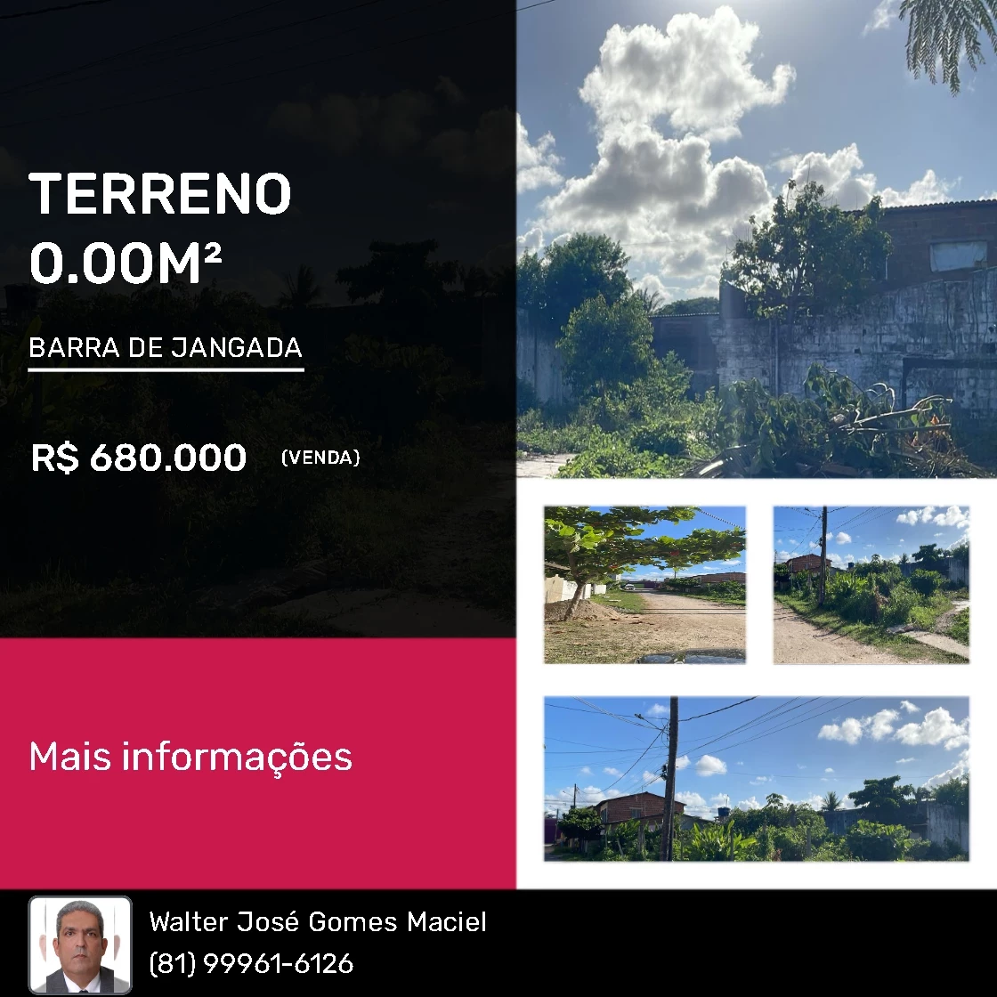 Imagem Terreno à Venda, 1.400 metro em Barra de Jangada - Jaboatão dos Guararapes