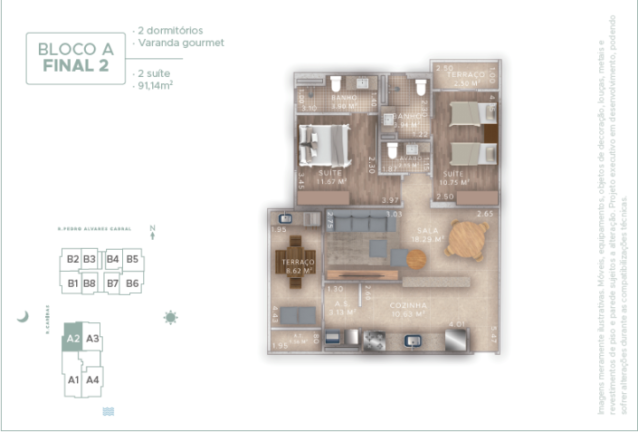 Imagem Apartamento com 2 Quartos à Venda,  em Aviação - Praia Grande