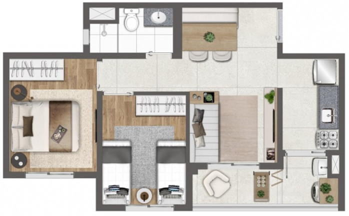 Imagem Apartamento com 2 Quartos à Venda, 34 m² em Butantã - São Paulo