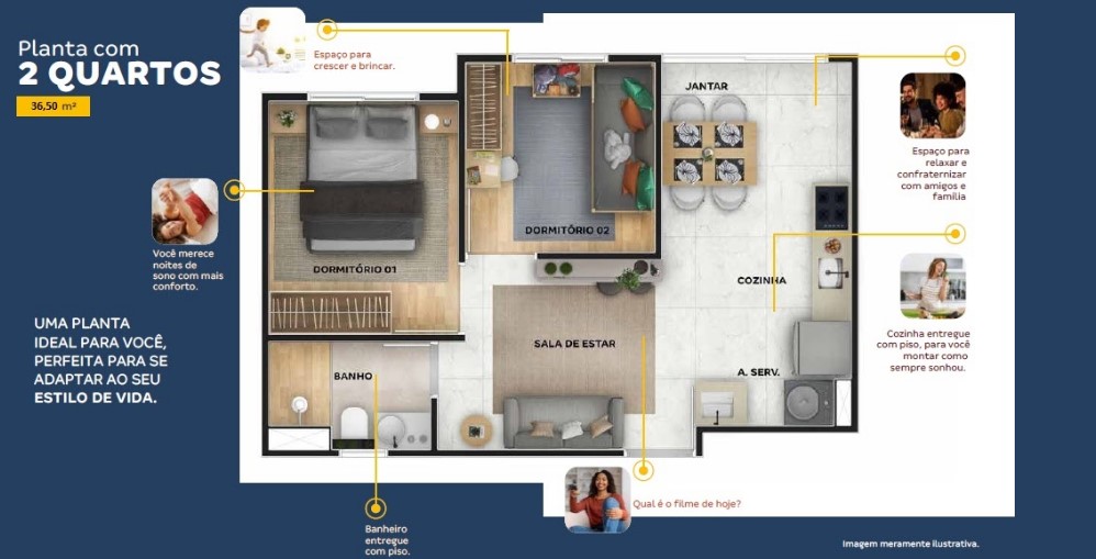 Imagem Apartamento com 2 Quartos à Venda, 36 m² em Afogados - Recife