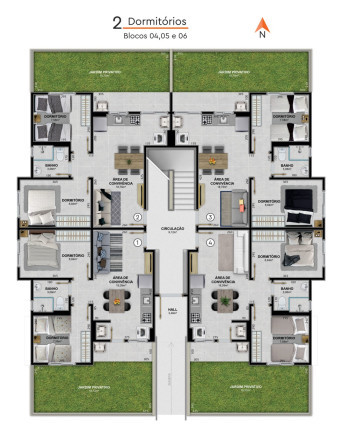 Imagem Apartamento com 2 Quartos à Venda, 42 m² em Cristo Rei - Içara