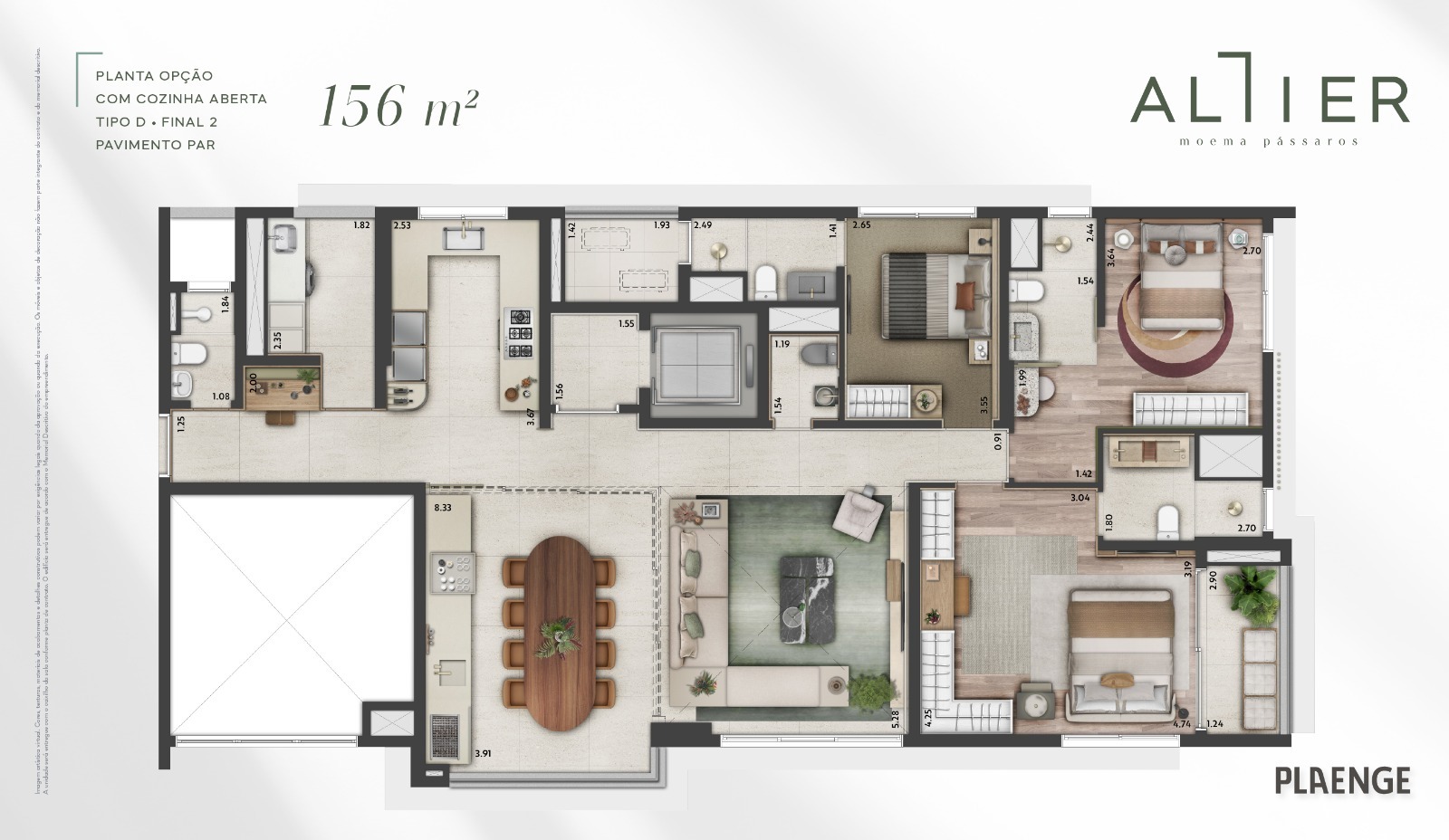 Imagem Apartamento com 3 Quartos à Venda, 157 m²em Moema - São Paulo