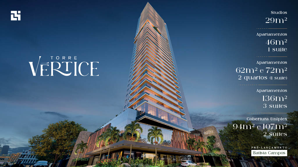 Imagem Apartamento com 1 Quarto à Venda, 46 m²em Batista Campos - Belém