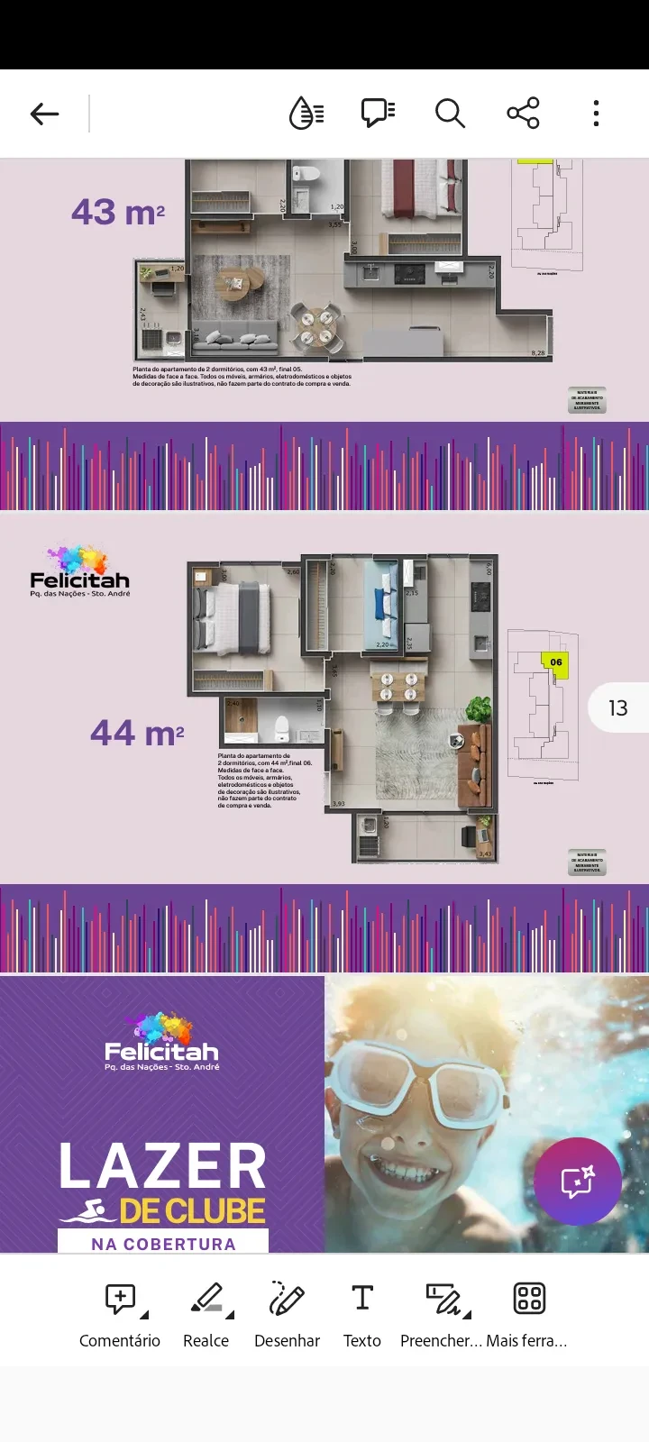 Foto do imóvel: Apartamento com 2 Quartos à Venda, 44 m² em Jardim Rina - Santo André