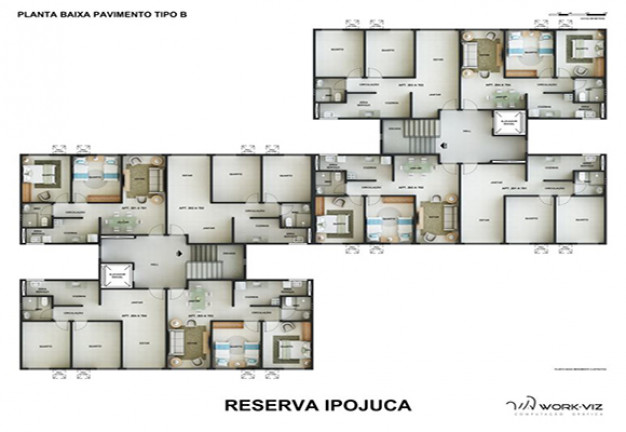 Imagem Apartamento com 2 Quartos à Venda, 52 m² em ipojuca - Ipojuca