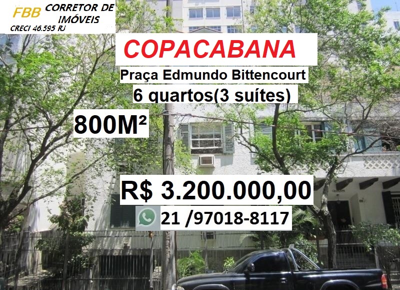 Cobertura com 6 Quartos à Venda, 850 m² em Copacabana - Rio de Janeiro