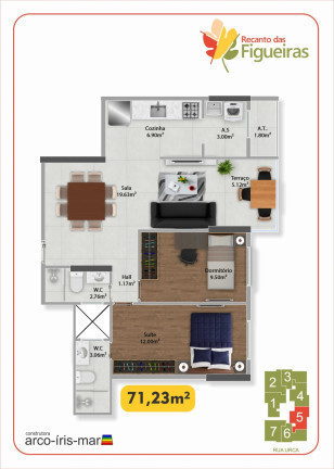 Imagem Apartamento com 2 Quartos à Venda, 71 m²em Guilhermina - Praia Grande