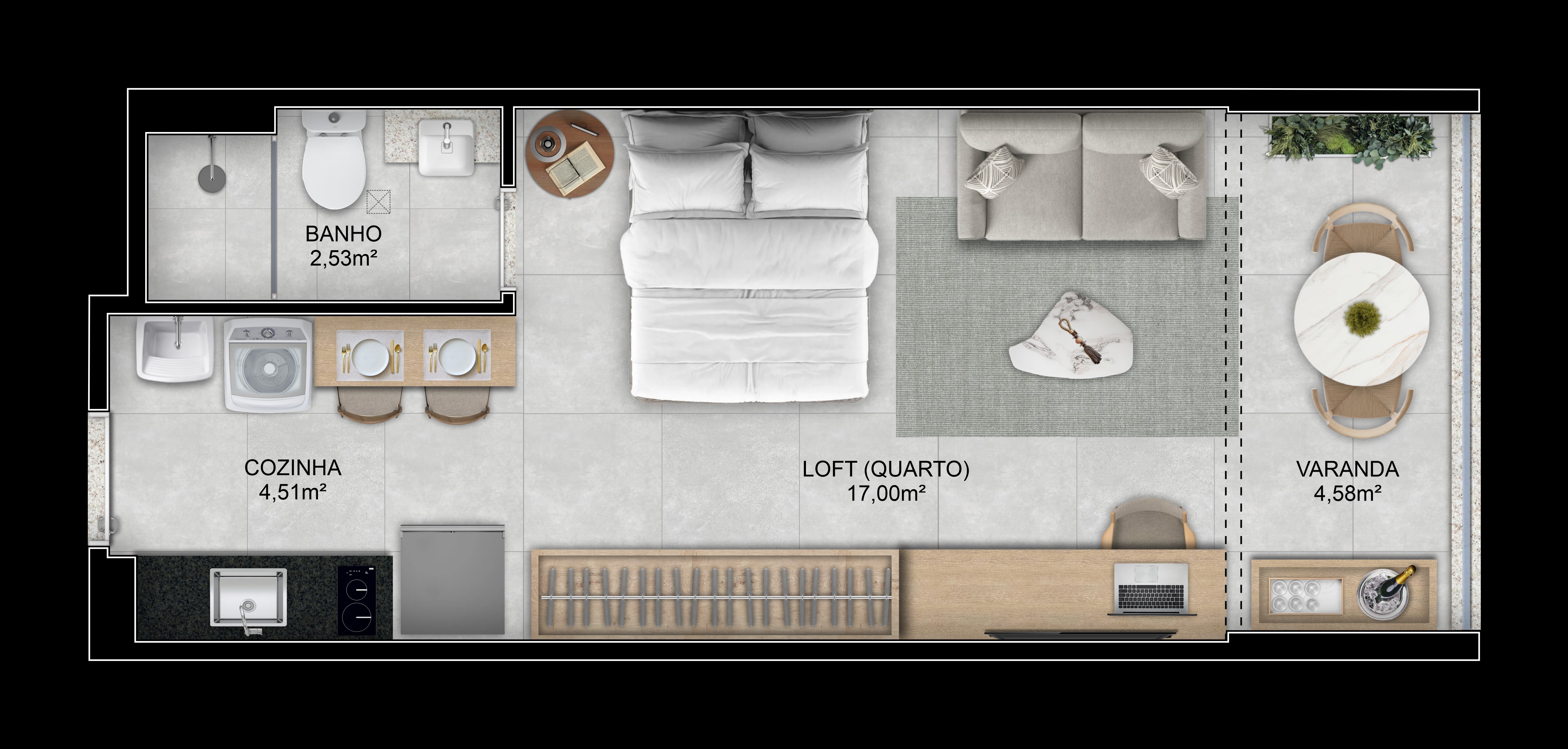 Imagem Apartamento com 1 Quarto à Venda, 32 m² em Praia da Costa - Vila Velha