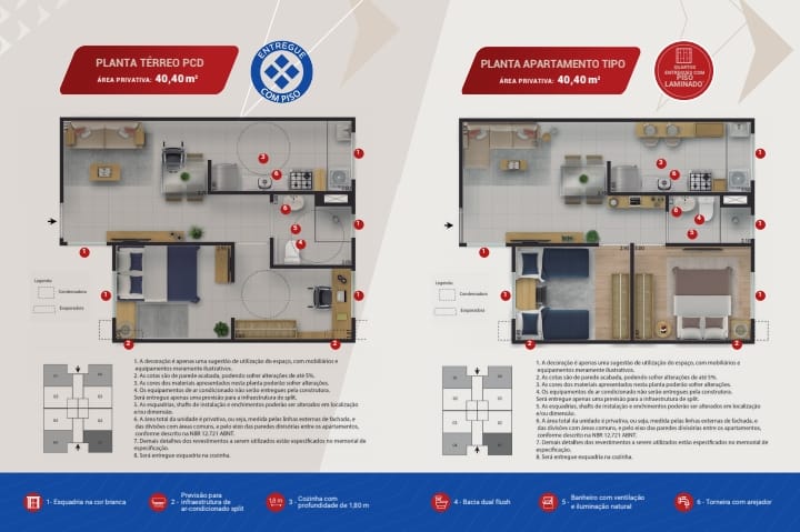 Imagem Apartamento com 2 Quartos à Venda, 47 m²em Caji - Lauro de Freitas