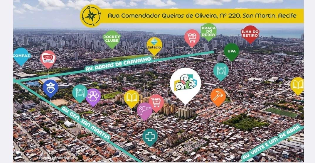 Imagem Apartamento com 2 Quartos à Venda, 33 m² em San Martin - Recife